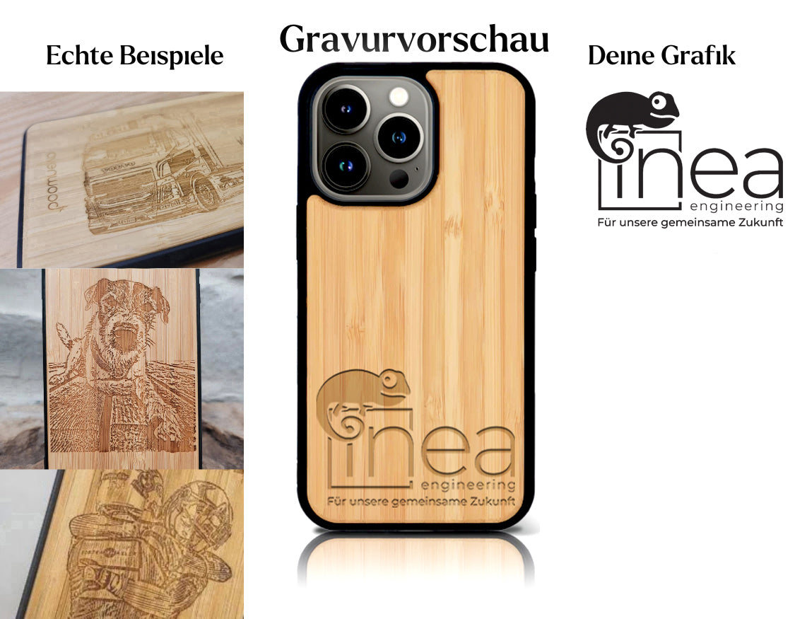 INDIVIDUELL iPhone 14 Pro Bambus-Kunststoff